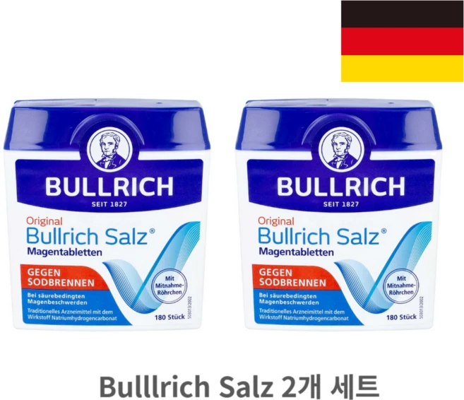 Bullrich 불리치 살츠 속쓰림 퀵 에이드, 2개, 180정 - 쿠팡