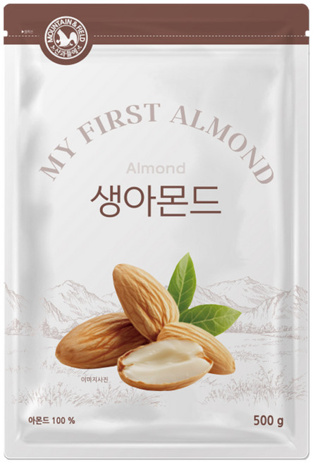 산과들에 25년산 햇 견과류 생 아몬드 500g, 2개