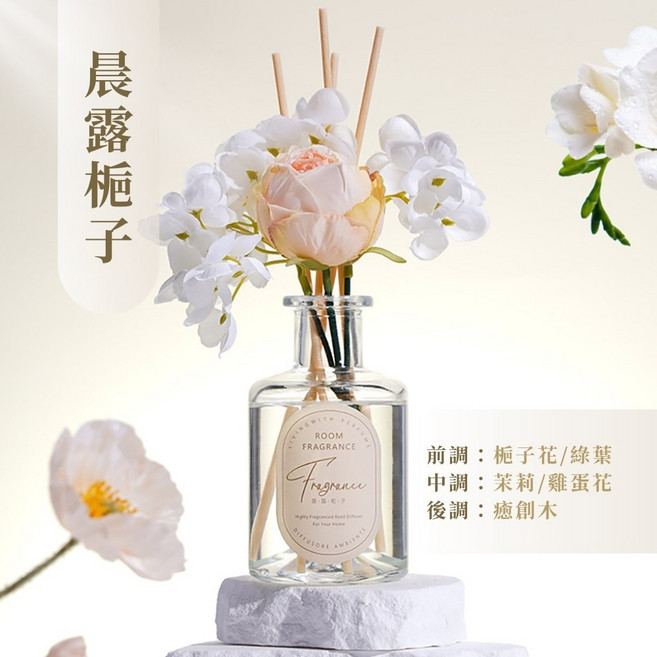 室內香薰 居家裝飾, 1個, 晨露梔子 香水花禮盒