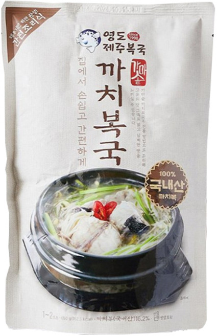 영도 제주복국 까치복국, 1개, 650g