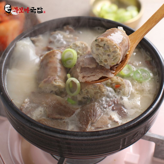 부산맛집 무보까국밥 100% 국내산 한우사골 한돈 순대국 (냉동), 2개, 600g