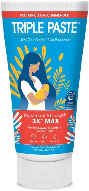 Triple Paste 3X Max Diaper Rash 트리플페이스트 3X 맥스 다이퍼 래시, 1개, 170g - 쿠팡
