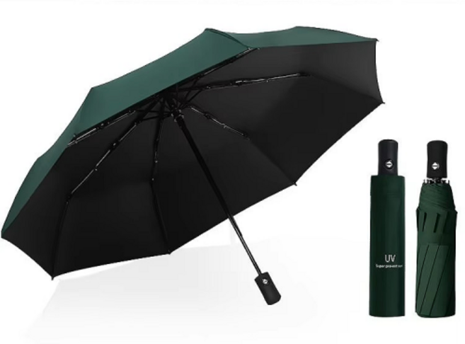 아바스 UV자외선차단 3단자동우산 양산 접이식 우양산