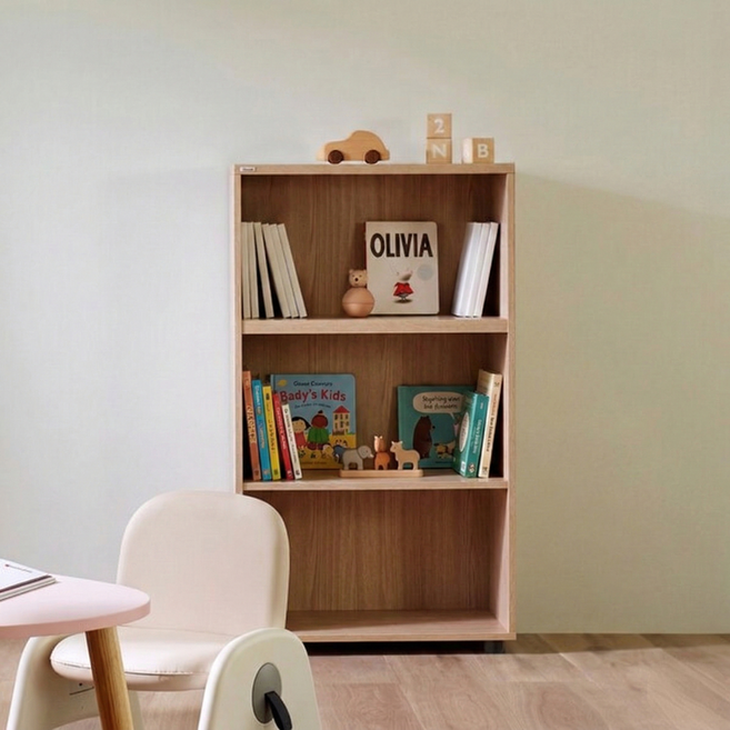 [일룸] 에디 3단 600폭 책장, IV(아이보리)