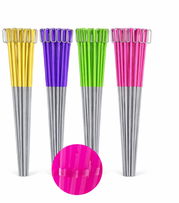 DEEP 측량 깃발 말뚝 클립 50cm 3.5mm, 10개, 핑크