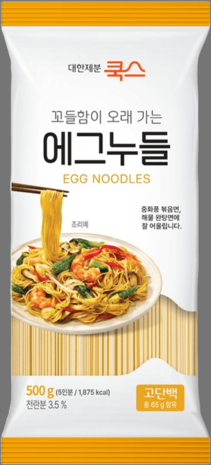 대한제분쿡스 에그누들, 500g, 1개