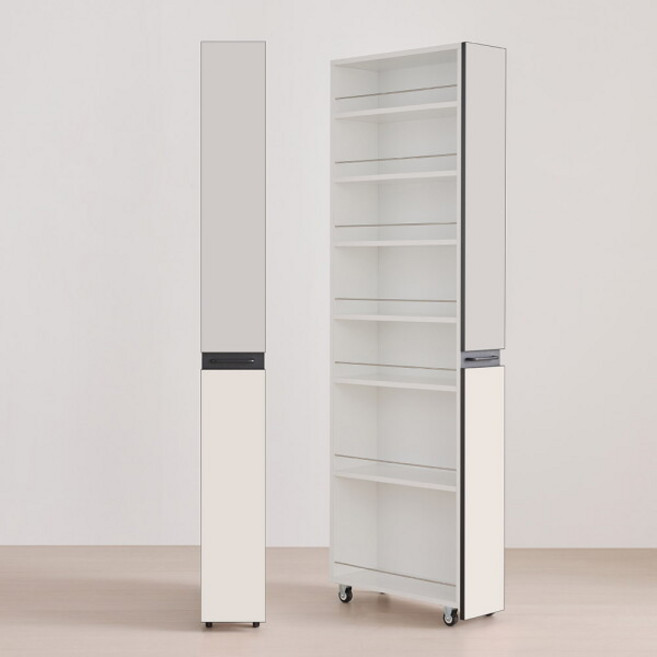 [리센트] 커스텀 슬라이딩 냉장고 틈새 수납장 200, 수납하는 방향:우측형