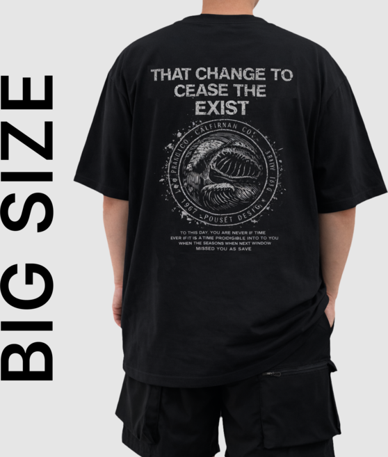 [2XL-5XL] 비크네 빅사이즈 오버핏 프린팅 반팔티