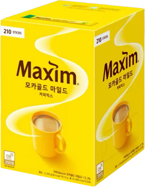 맥심 모카골드 마일드 커피믹스, 12g, 210개입, 1개