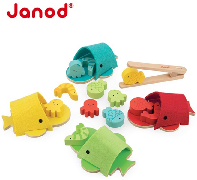Janod 認知學習-大吃一鯨夾夾樂 顏色辨識, 1個