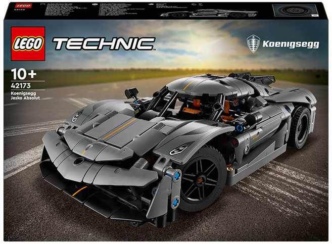 레고 테크닉 42173 Koenigsegg Jesko Absolut 그레이 하이퍼카, 혼합색상, 1개