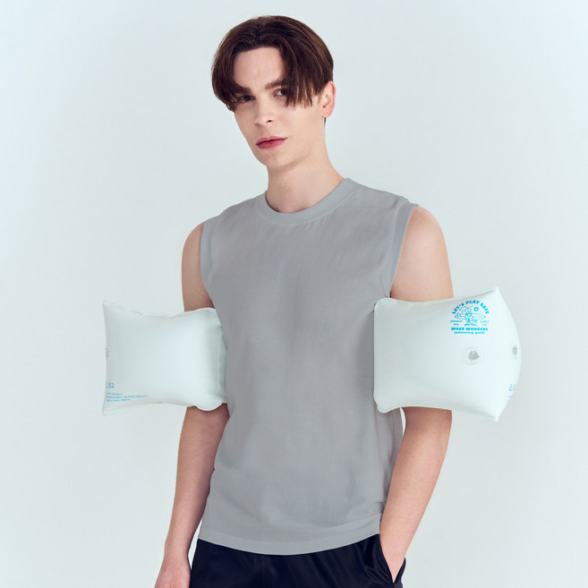 웨이브원더즈 성인 암튜브 여성 남성 팔튜브 암링, 2개, 화이트100kg