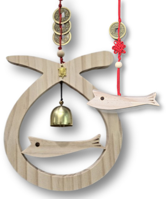 삼제전 소 코뚜레 삼재막이 소뚜레 현관종 개업 이사 명태 액막이 문종 선물, 네츄럴