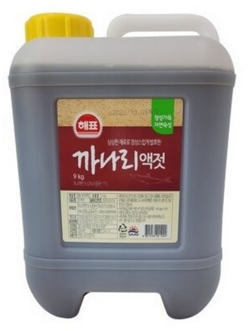 해표 까나리액젓 진하게 숙성시켜 깊은맛이 일품, 9kg, 1개