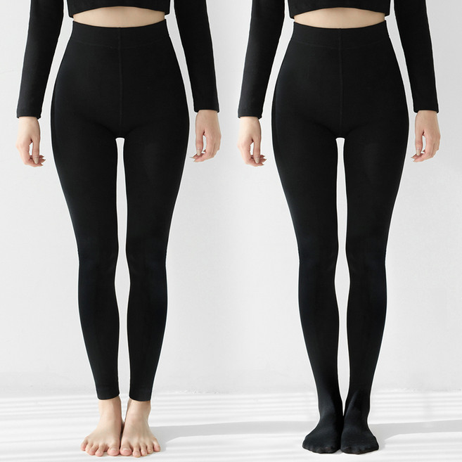 비버리힐스폴로클럽 여성 검정 기모레깅스 2p