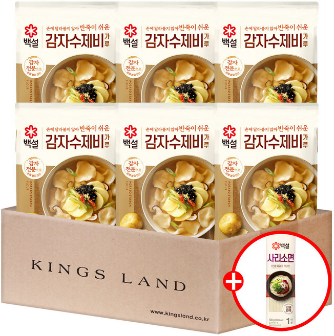 백설감자수제비가루500g+백설사리소면100g증정, 500g, 1개