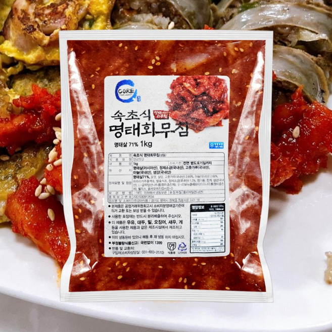 코아식품 속초식 명태회무침, 2개, 1kg