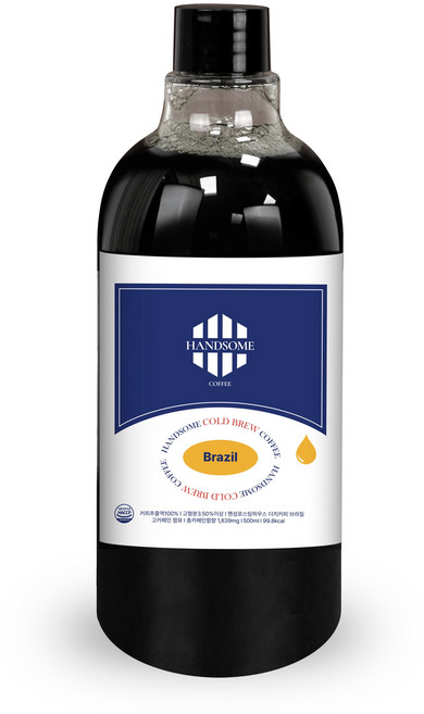 핸섬로스팅하우스 프리미엄 콜드브루 브라질 더치커피 원액, 500ml, 1개입, 1개