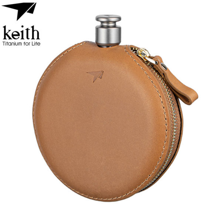 [키이스] 티타늄 원형 힙 플라스크 130 Ti9303, 단품, 1개