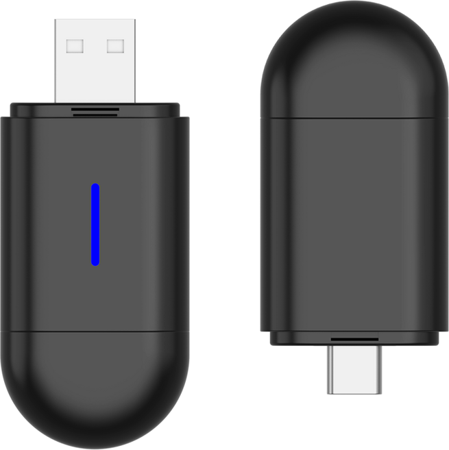 무선 카플레이 스마트 자동차 어댑터 애플 안드로이드 오토 2 in 1 네비게이션 동글, HTCA10