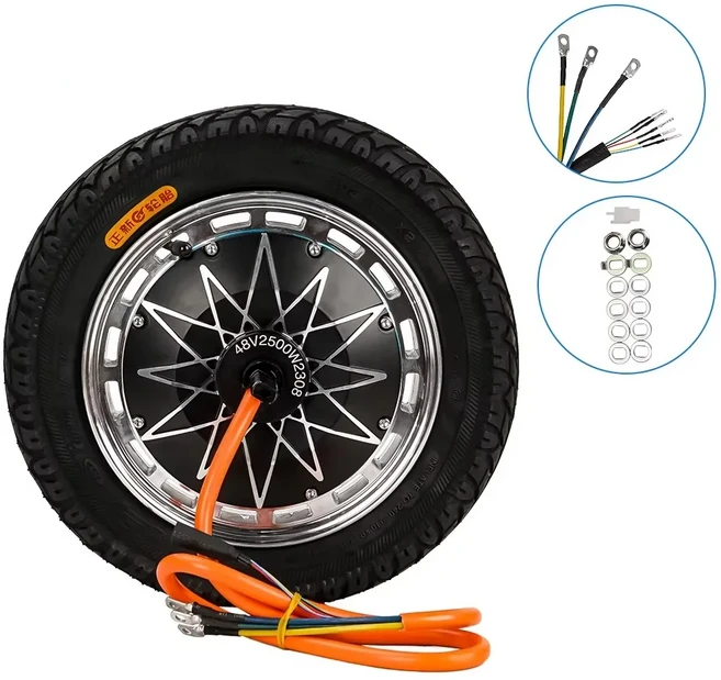 고성능 12인치 60V 72V 3500W 전동 스쿠터 허브 모터 (접이식 및 오프로드, 07 60V2500W MOTOR