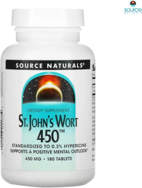 [180정] 소스내추럴스 세인트존스워트 450mg 180정, 1개, 1, 180정 - 쿠팡
