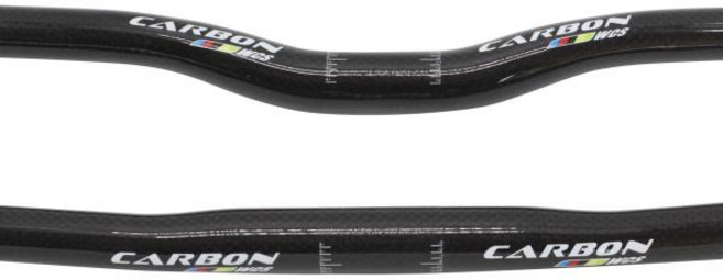 산악 자전거 3K 전체 탄소 섬유 핸들 바 플랫 라이즈 MTB 소형 보어 25.4x580-720mm 라이트 부품, 07 Rise 25.4x620mm, 1개