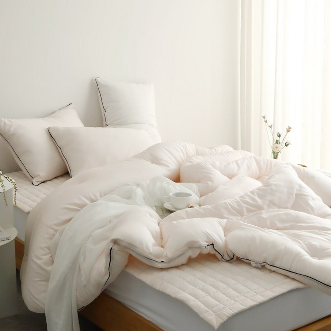 국내제조 띵스룸 크림슈 텐셀모달100 항진드기 향균 옥수수솜 이불세트