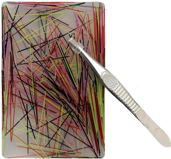 털뽑기 피젯토이 쓸데없는 장난감, 1개, 블랙라인