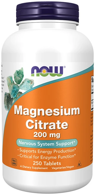 나우푸드 구연산 마그네슘 200mg 250태블릿, 1개, 250정 - 쿠팡