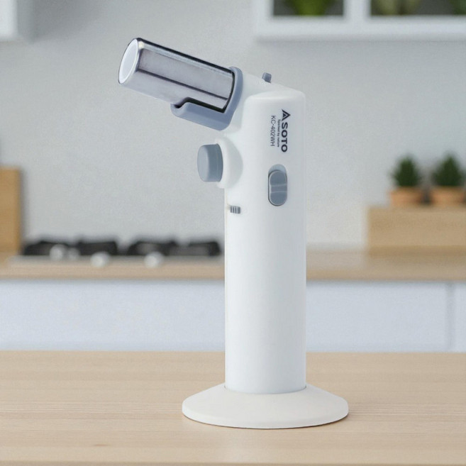 소토 마스터 쁘띠 충전 가스 토치 KC-402WH, 1개, 화이트