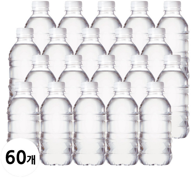 물하나 ECO 생수 무라벨, 330ml, 60개