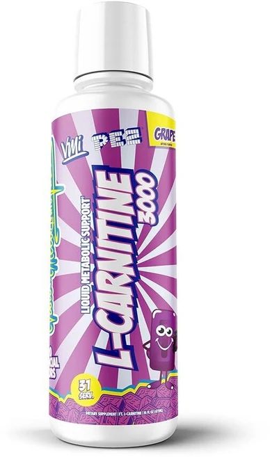 VMI SPORTS 스포츠 L-카르니틴 3000 액체 | 3000mg 카르니틴 보충제 | 제로 칼로리 무설탕 케토 친화적 남성 및 여성용 - 훌륭한 맛 | 31회 분량 피치 망, PEZ 포도, 1개, 473ml - 쿠팡