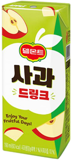 델몬트 사과 드링크 190ml, 1개