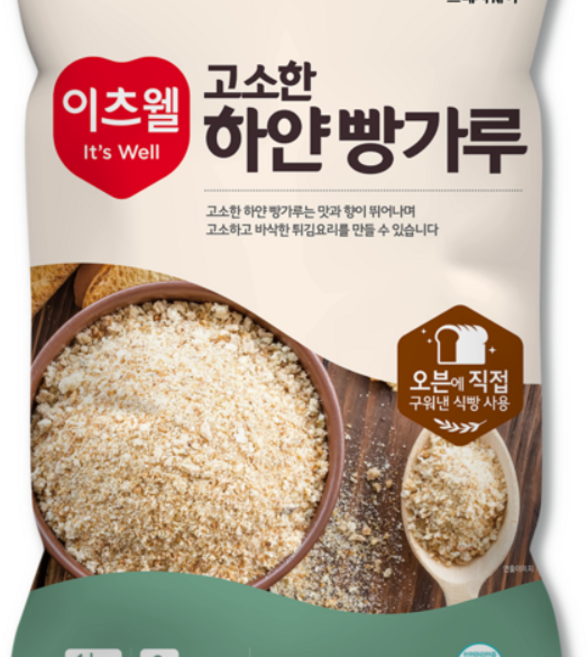 이츠웰 고소한 하얀빵가루, 1kg, 6개