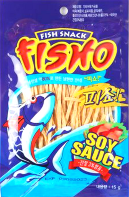 티엠 피쇼 간장맛 어포스낵, 15g, 24개