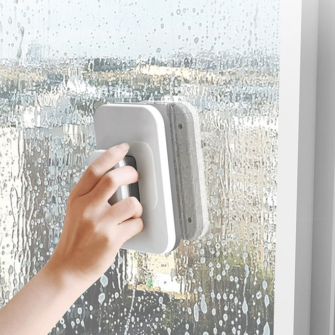 nicoliley 유리창청소도구 창문청소기 강력자석 양면창닦이 미끄럼방지 (3-20mm 두께용), 3-10mm 두께용