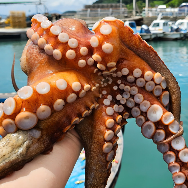 그대의밥상 산지직송 당일조업 통영 자연산 돌문어, 2kg (2~8미), 1개