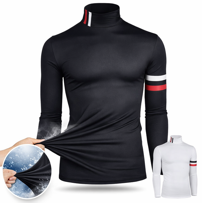 남성 냉감 반목 긴팔티 골프 이너웨어 쿨링 기능성 티셔츠 여름 작업복 스포츠