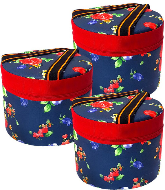 월드크린 꽃무늬 작업방석 농사의자 대, 3개, 투톤