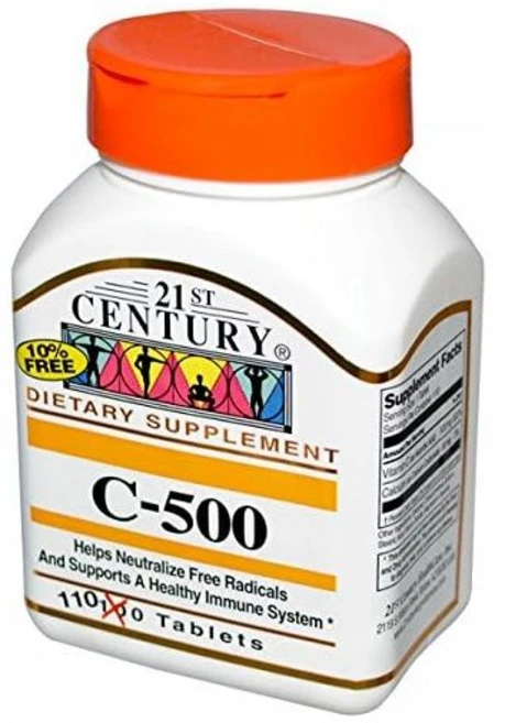 비타민c 단백질 21세기 비타민 C 500mg 110정, 1개 - 쿠팡