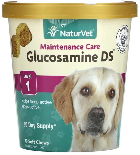 NaturVet 글루코사민 DS 유지 관리 츄르 레벨1 소프트 츄 70개입, 1개 - 쿠팡