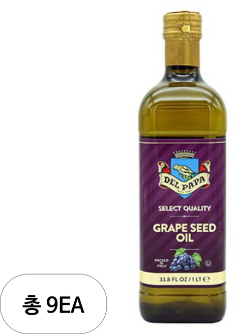 델파파 포도씨유 1000ml, 1L, 9개