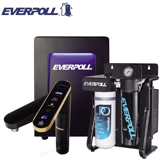 EVERPOLL EVB-398 智能廚下型三溫UV觸控飲水機, RO-900直出式極淨純水設備