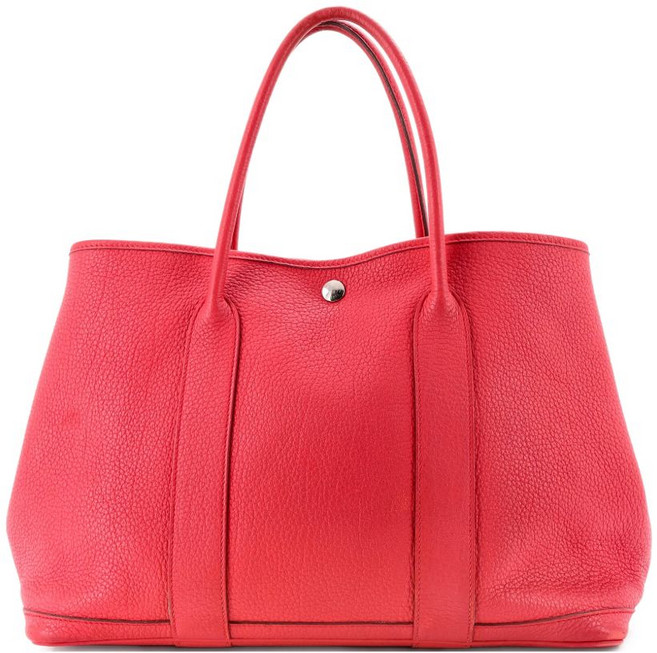 에르메스 중고 가든 파티 레더 36 토트 백