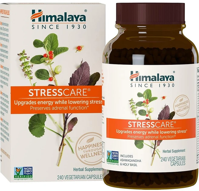 히말라야 스트레스 케어 허브 보충제 에너지 지원 휴식 간헐적 아쉬와간다 홀리 바질 - 쿠팡