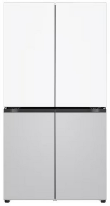 (LG전자) DIOS(디오스) 오브제컬렉션 매직스페이스 4도어 냉장고 870L 프리스탠딩 (크림화이트/크림그레이/T875MHR111), T875MHR111