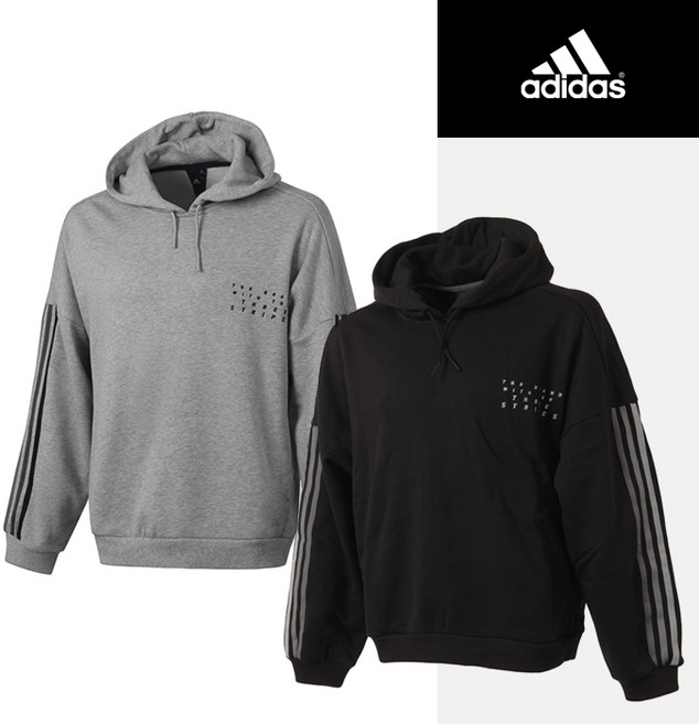 아디다스 남성용 시티 풀오버 스웨트 후드 HM2675