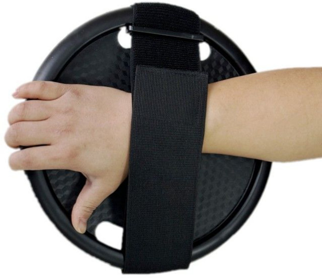 上肢康復滑輪訓練滑板車 手部鍛煉器, 1個, 圓盤款上肢滑輪車