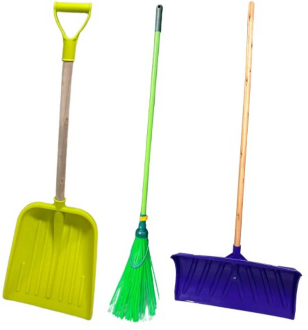 크린글로벌 제설도구 눈삽 넉가래 도로비 3종세트 개량비 장비 용품 다용도